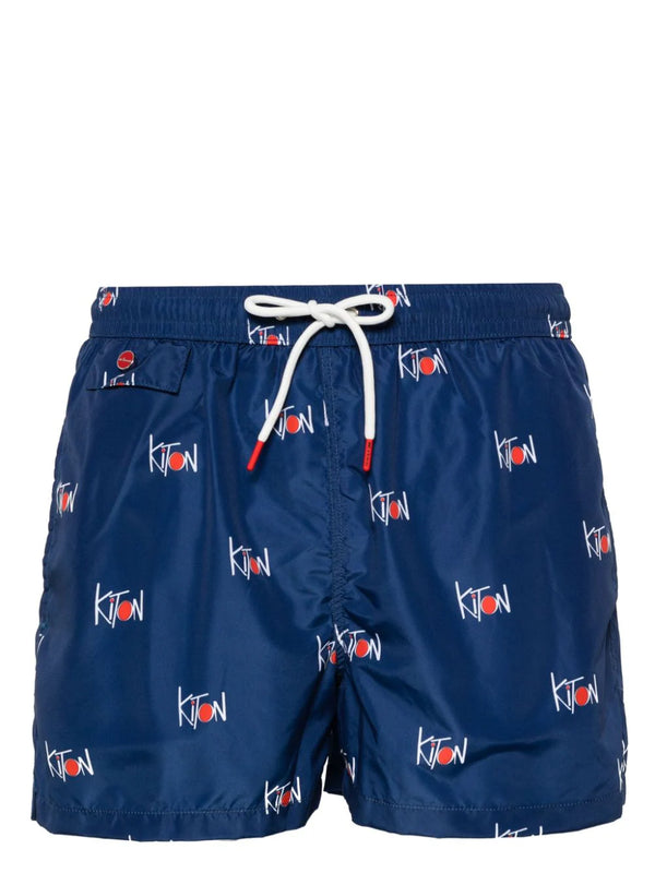 KITON SWIMWEAR SHORTS IN BLUE