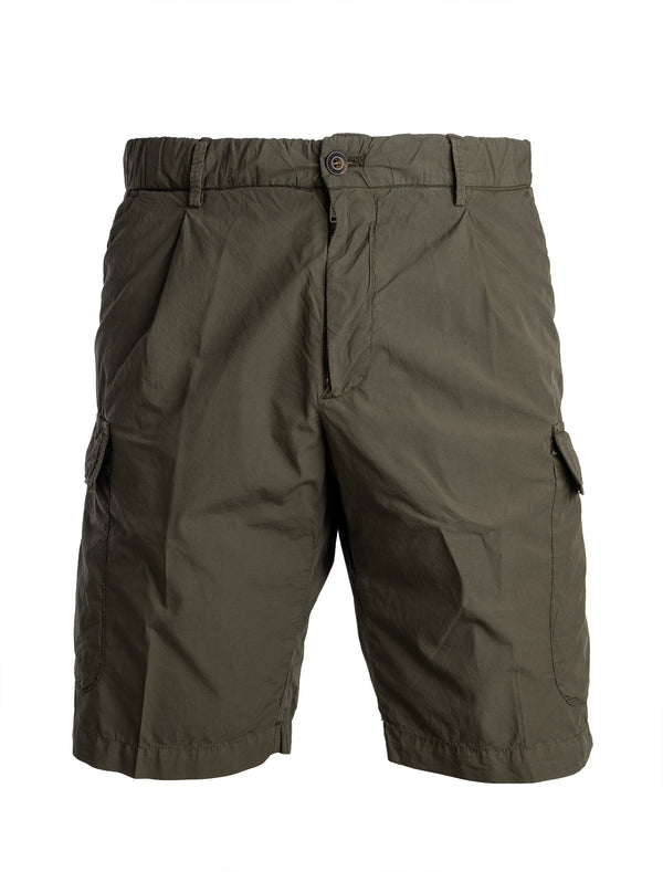 BRIGLIA COTTON SHORT IN MILITARY GREEN
