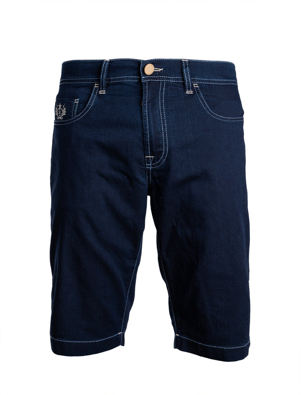 SCISSOR SCRIPTOR JEANS SHORT IN BLUE COLOUR