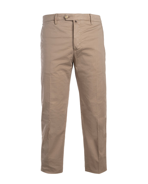 KITON COTTON TROUSER IN BEIGE COLOUR