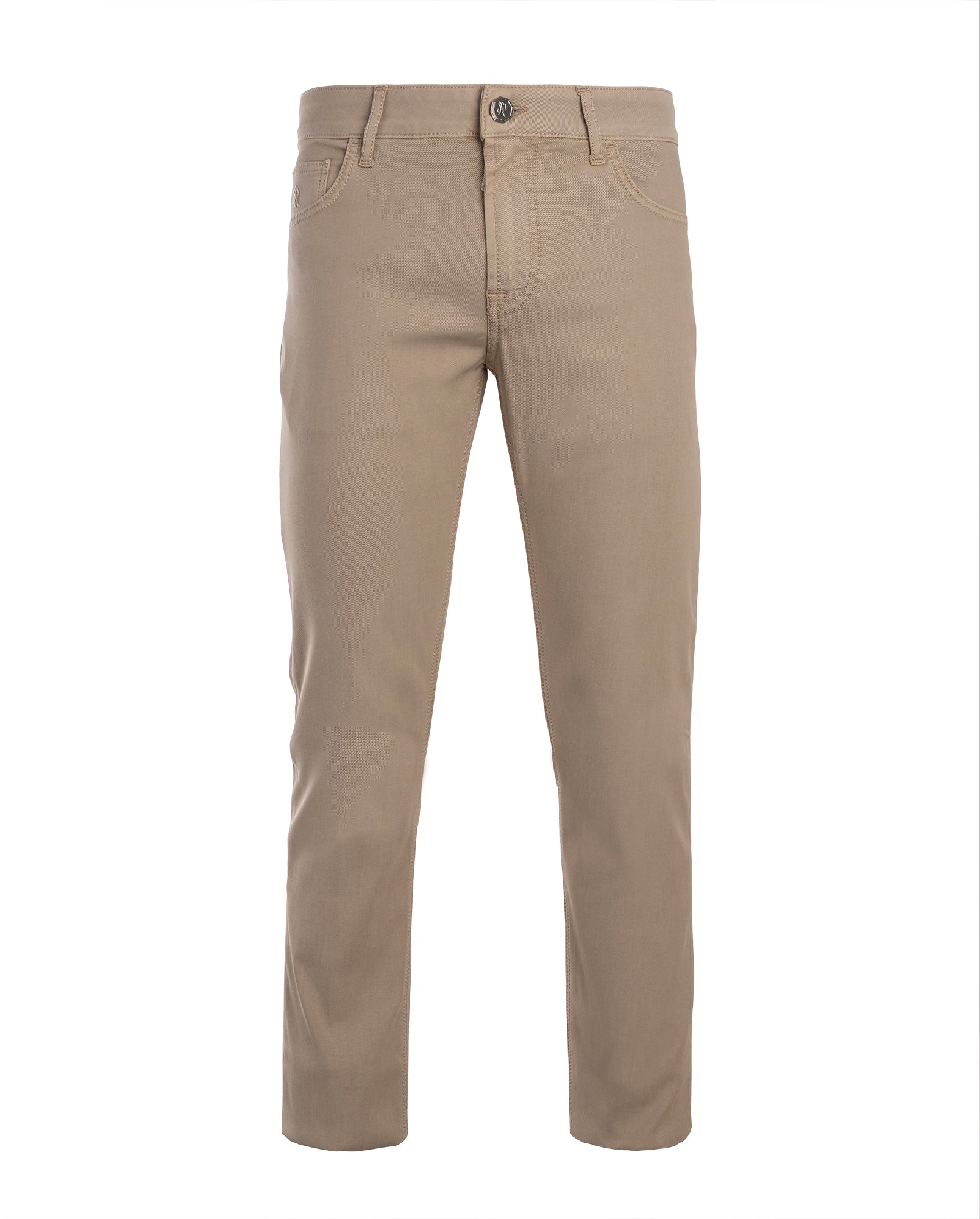 STEFANO RICCI COTTON TROUSER IN BEIGE COLOUR
