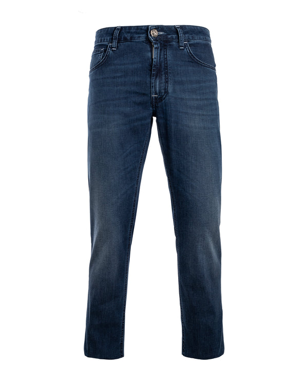 STEFANO RICCI COTTON JEANS IN BLUE COLOUR