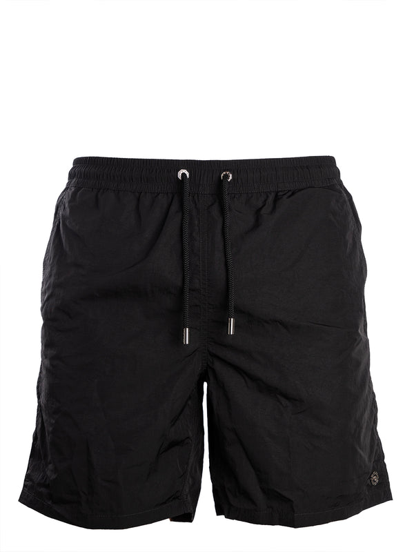 STEFANO RICCI SWIMWEAR SHORTS IN BLACK