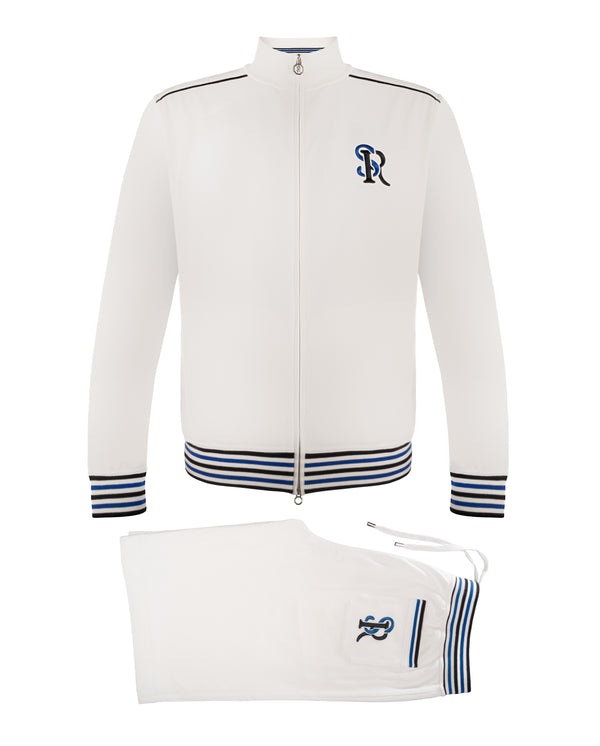 STEFANO RICCI SUIT WITH SHORTS IN WHITE COLOUR