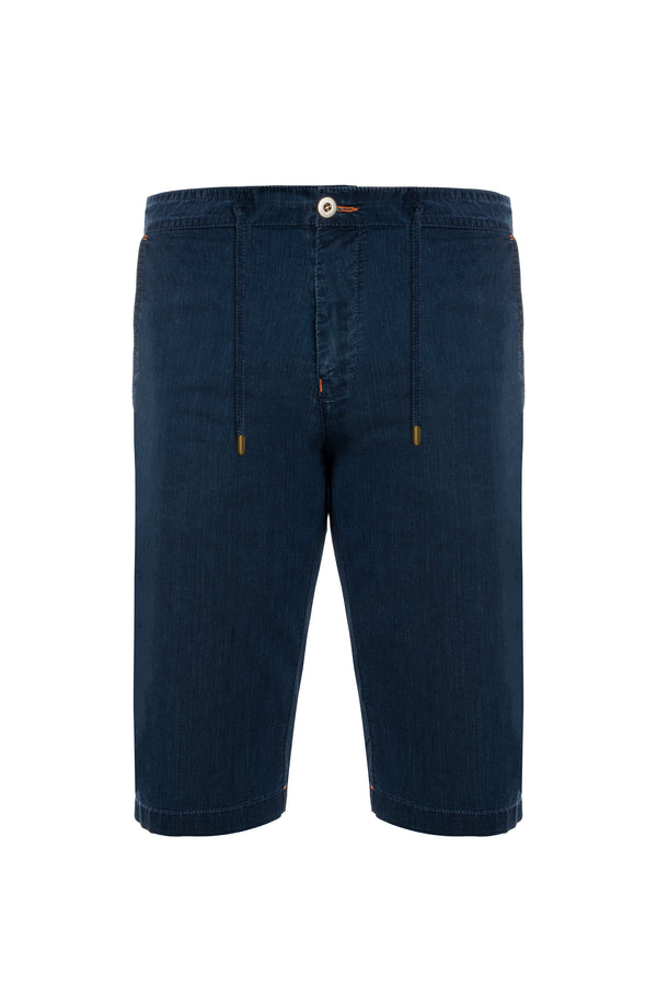SCISSOR SCRIPTOR JEANS SHORT IN BLUE COLOUR