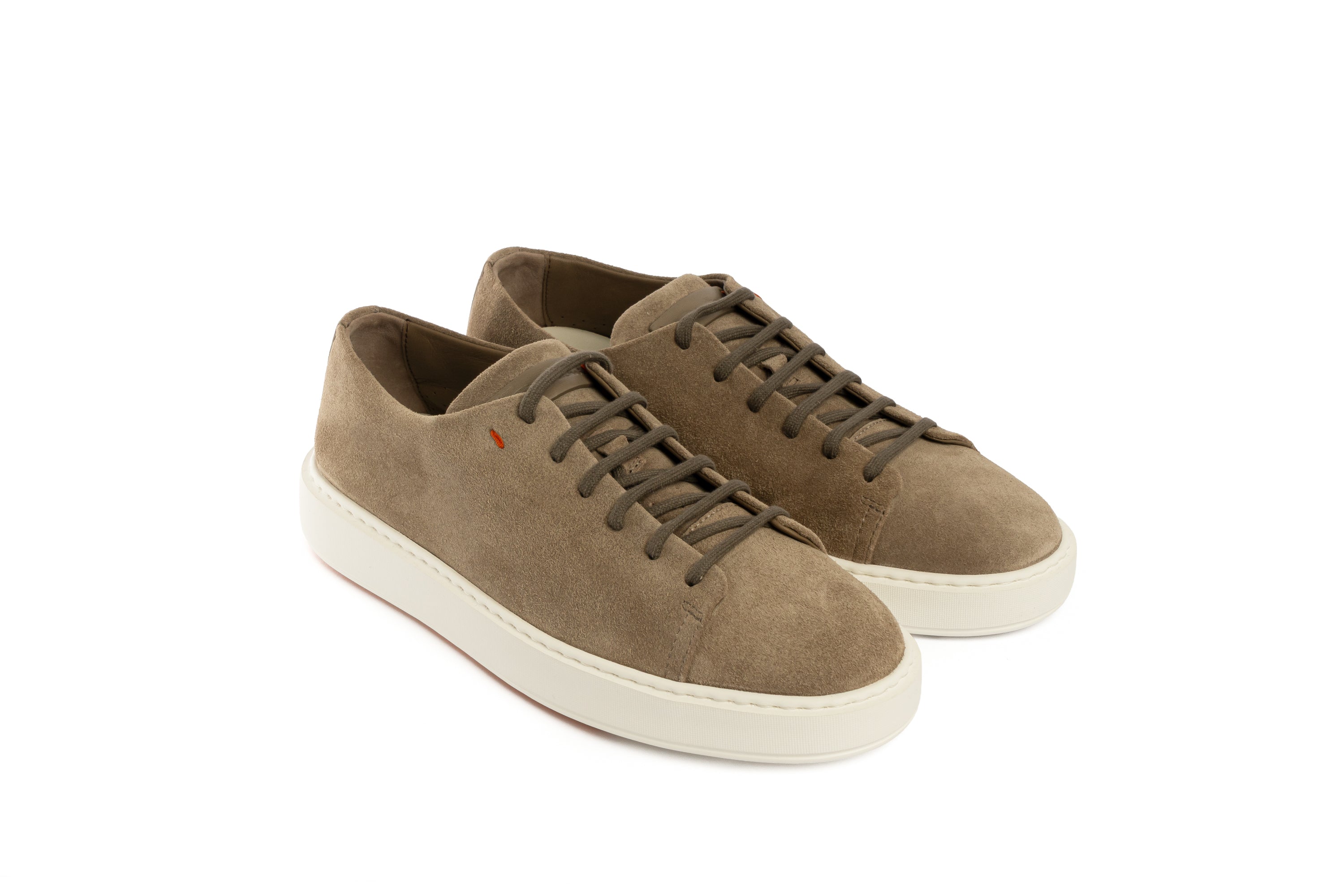 SANTONI GREY SUEDE SNEAKER