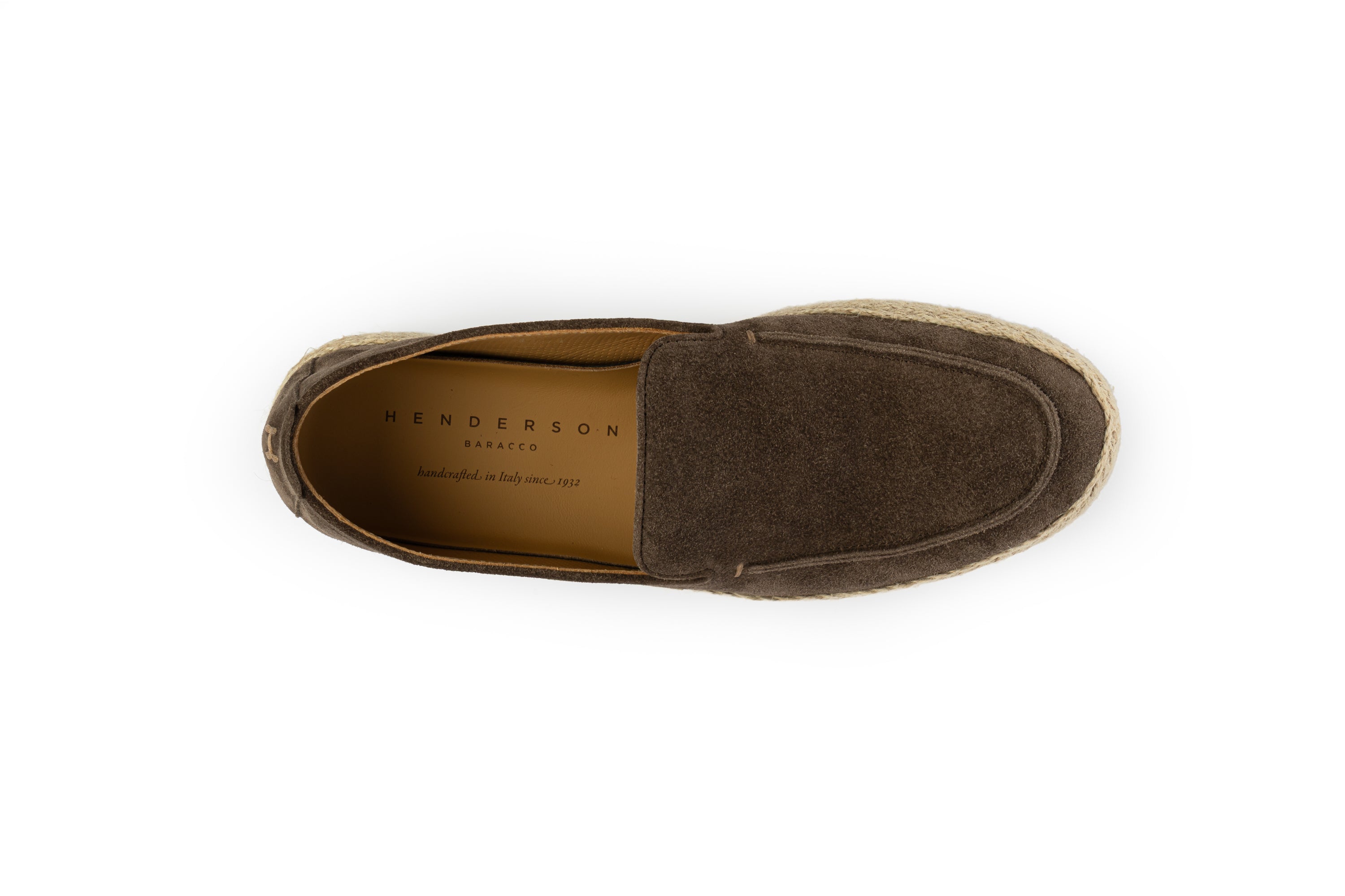 HENDERSON SUEDE ESPADRILLES IN BROWN COLOUR