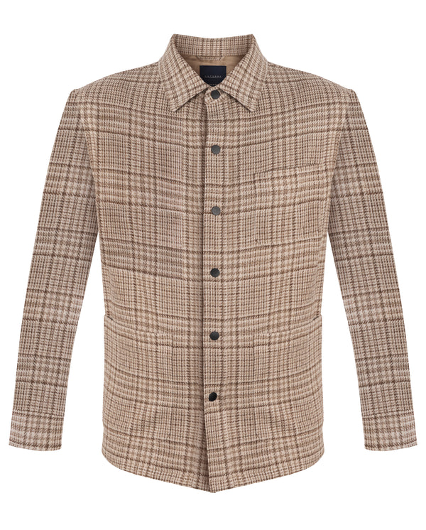 LATORRE WOOL OVERSHIRT IN BROWN COLOUR