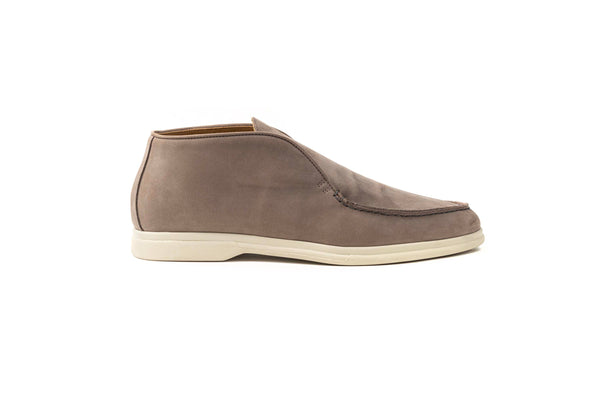 MANDELLI LIGHT GREY SUEDE LOAFERS