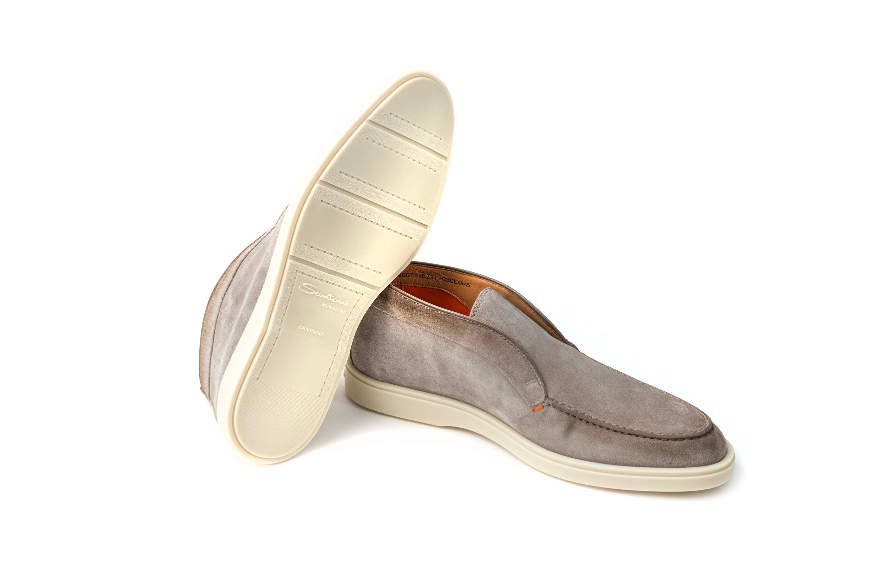 SANTONI TAUPE SUEDE DESERT BOOT