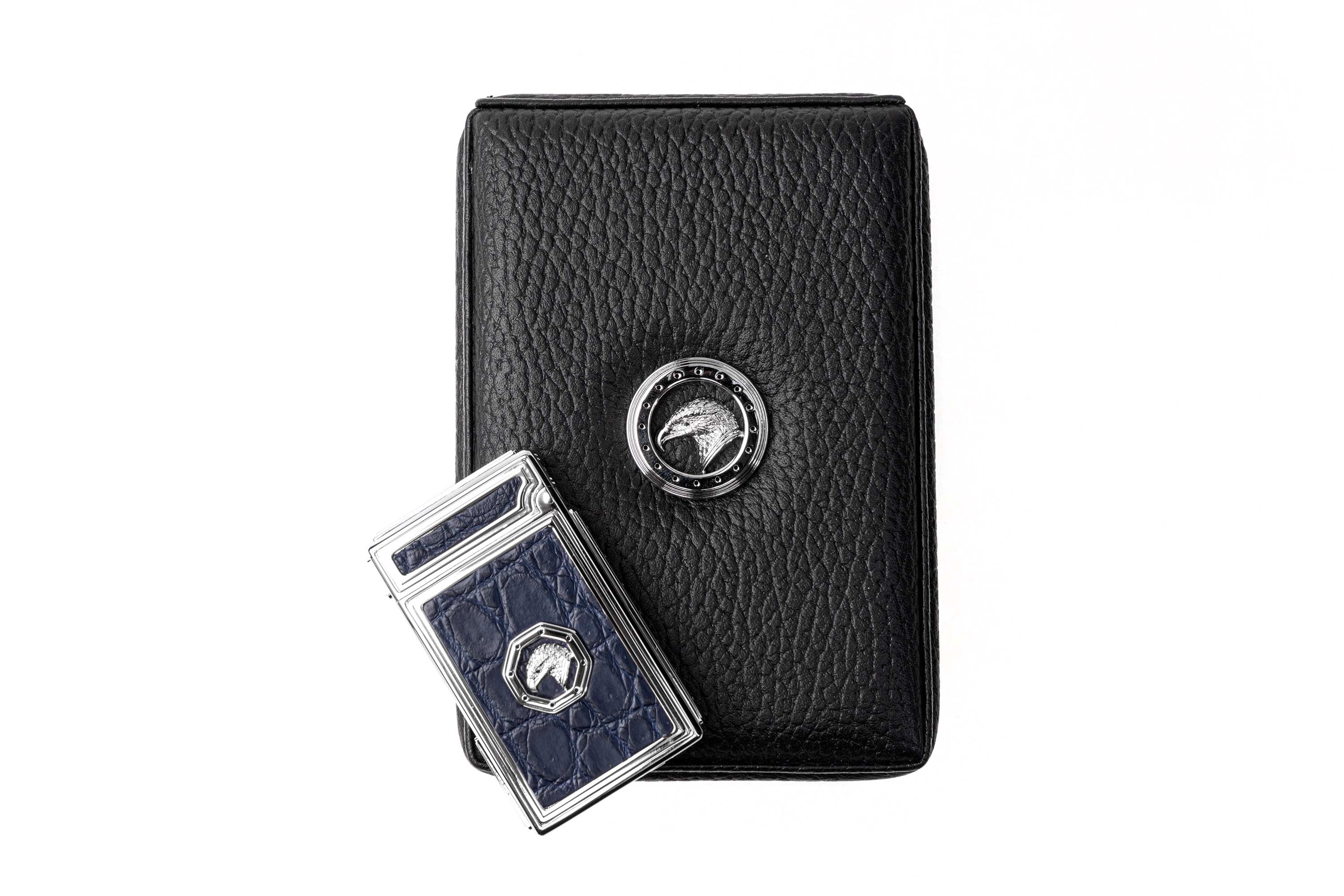 STEFANO RICCI LIGHTER IN A LEATHER CASE