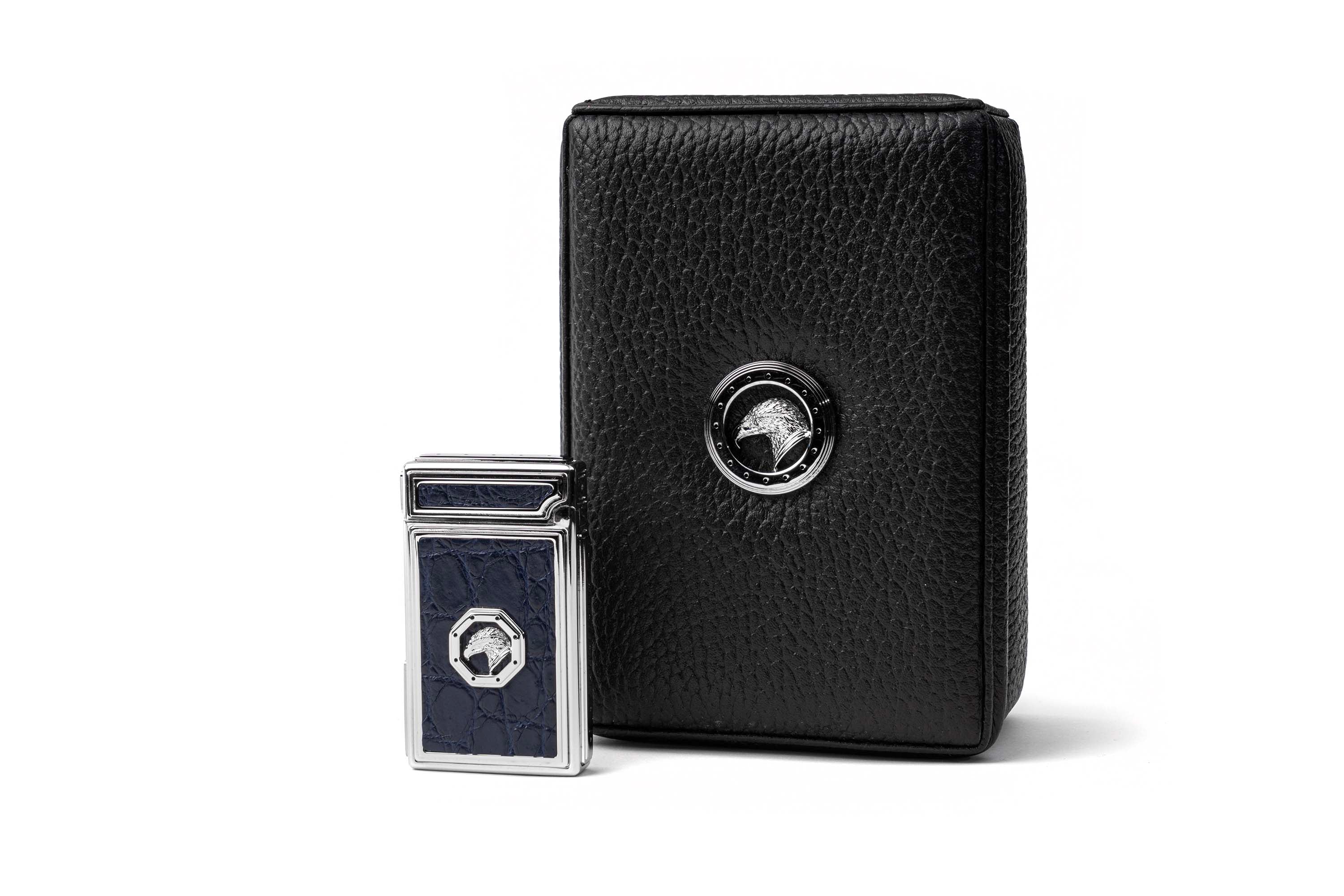 STEFANO RICCI LIGHTER IN A LEATHER CASE
