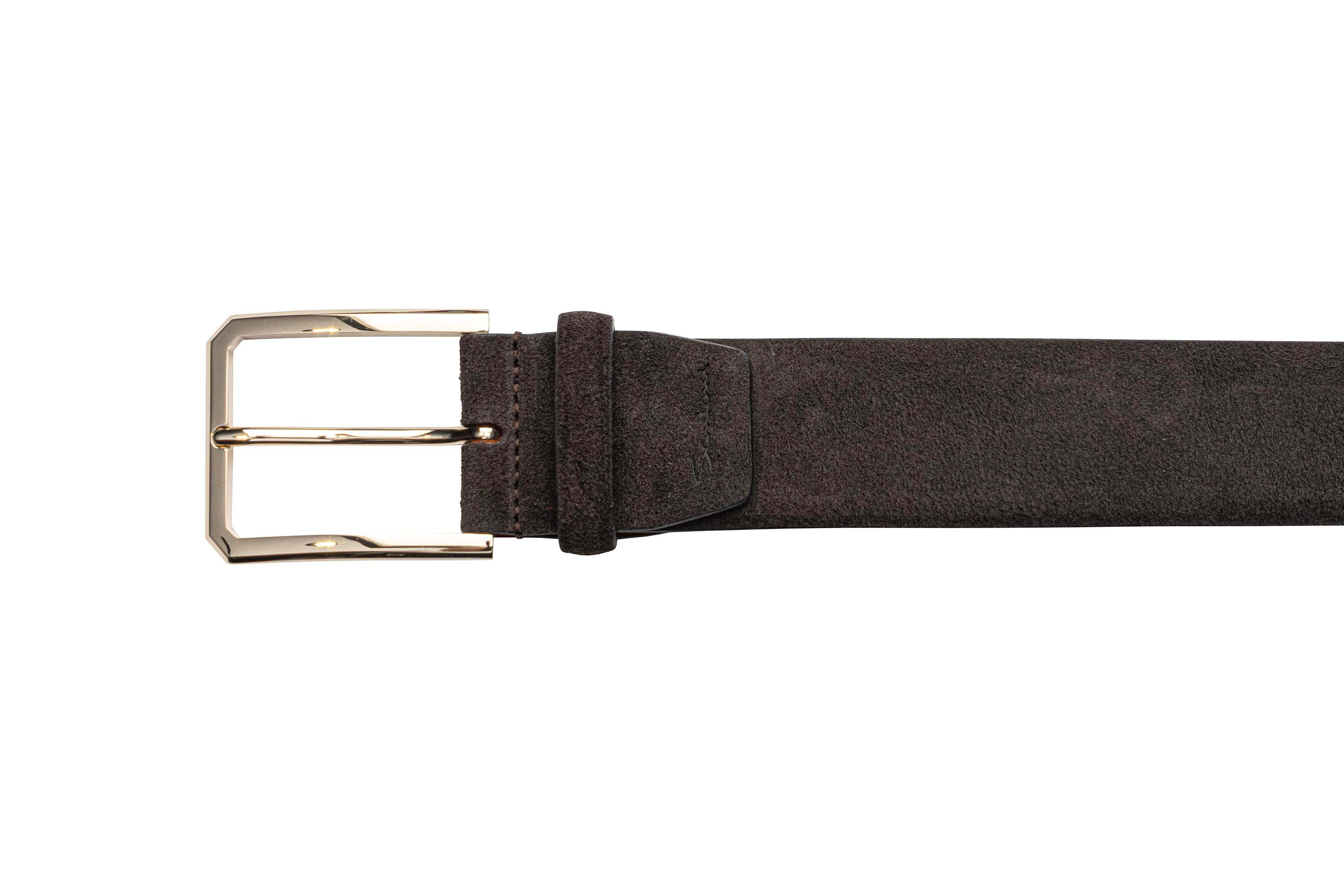 SANTONI SUEDE LEATHER BELT