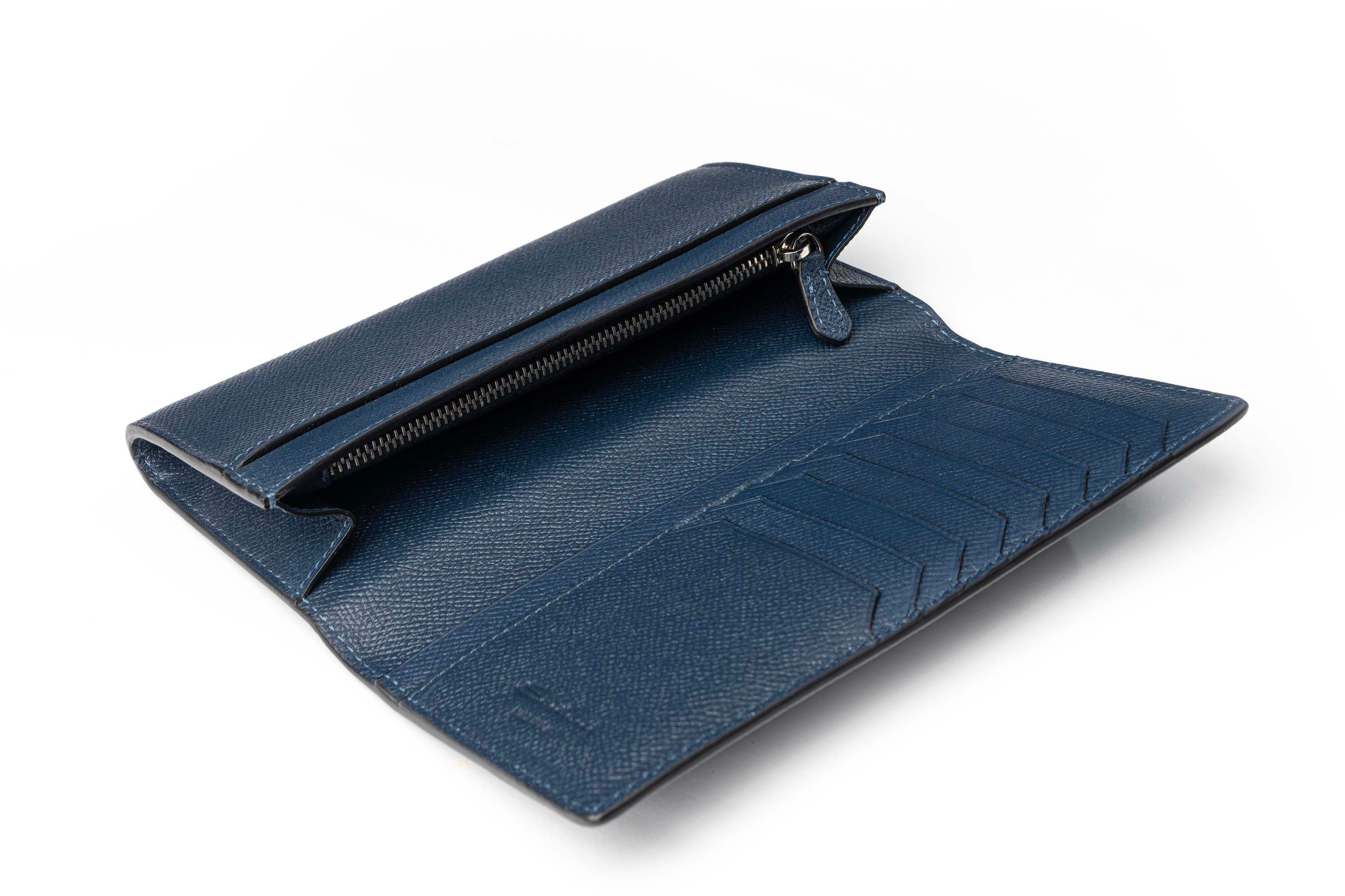 SANTONI-SAFFIANO LEATHER VERTICAL WALLET