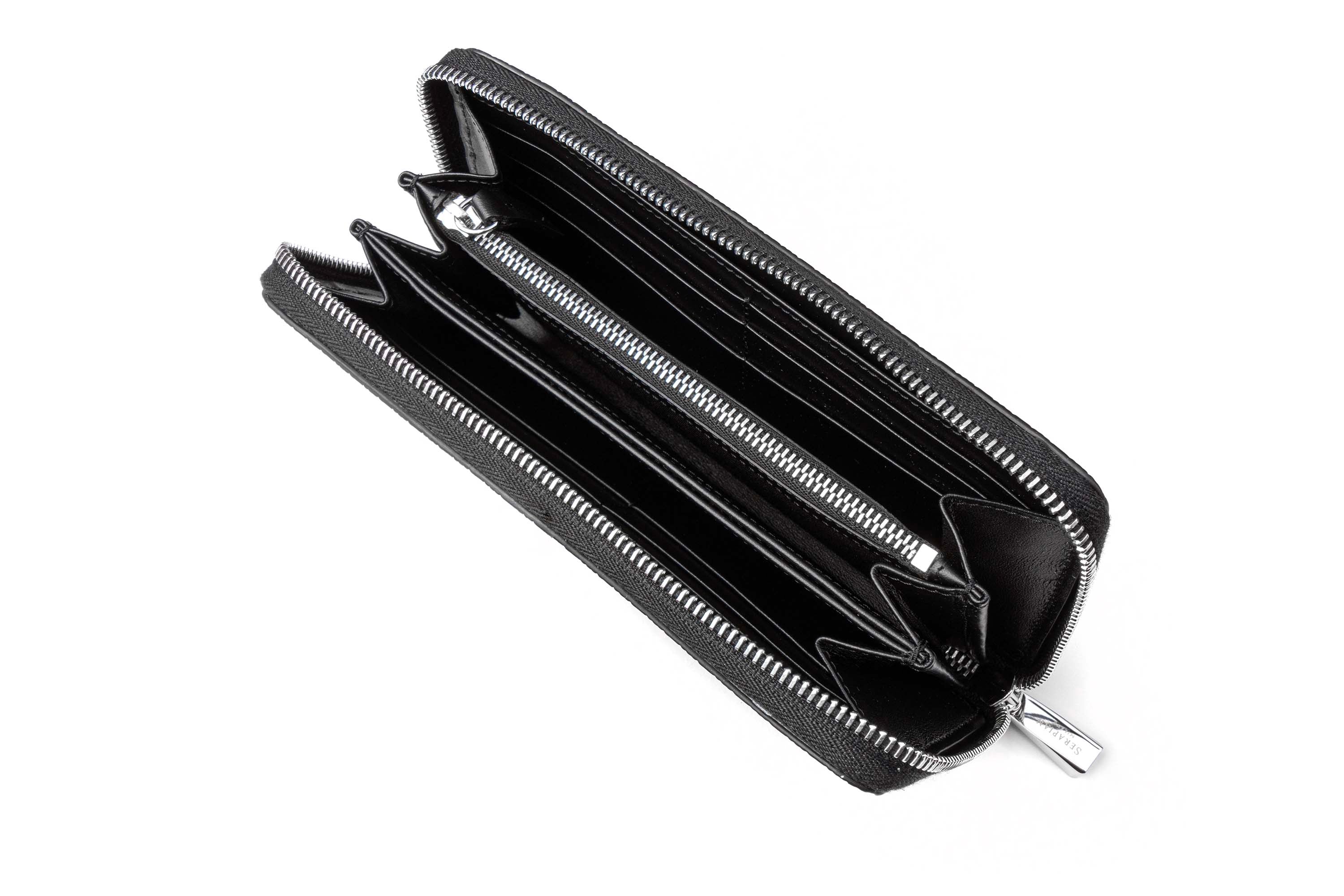 SERAPIAN ZIP-AROUND WALLET IN STEPAN