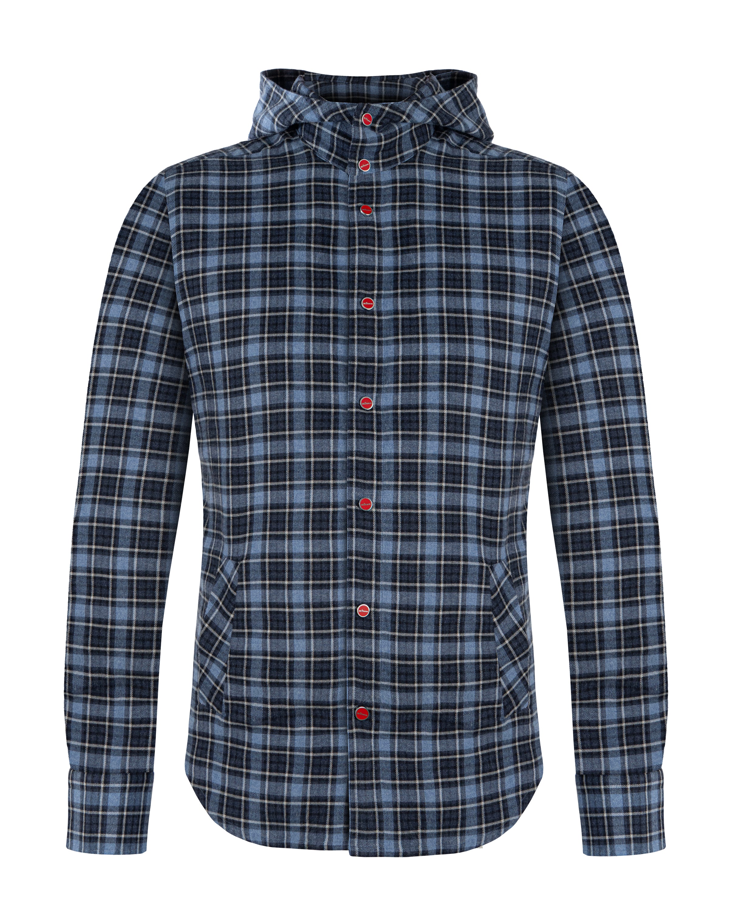 KITON COTTON SHIRT IN BLUE COLOUR