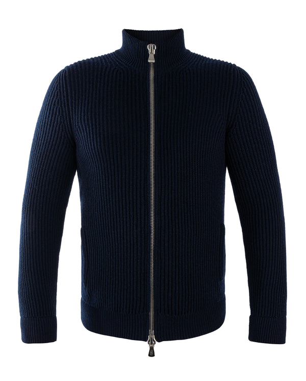 FEDELI CASHMERE KNITWEAR ZIP