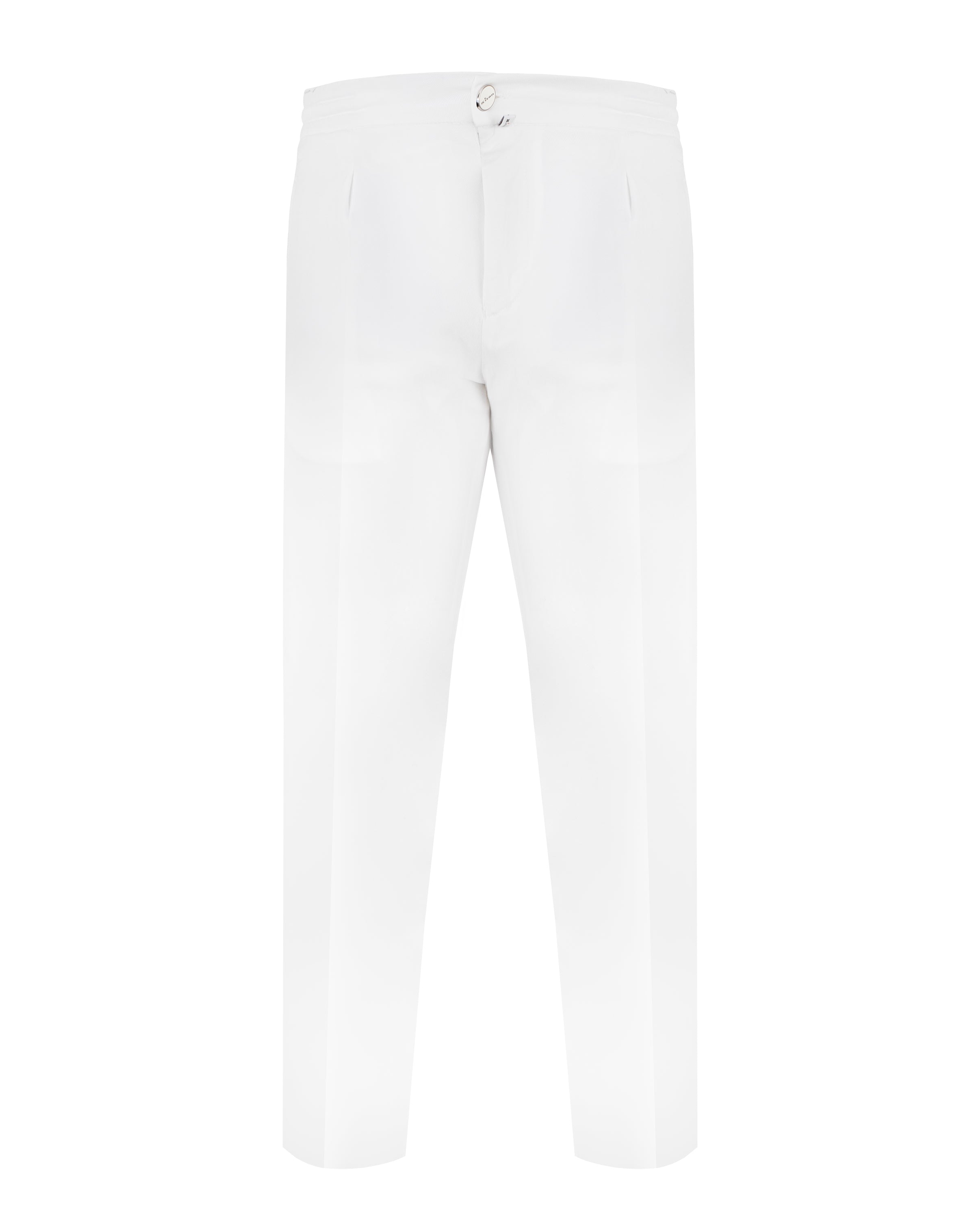 KITON LYCRA TROUSER IN WHITE COLOUR
