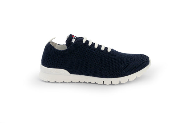 KITON CASHMERE SNEAKERS SHOES IN NAVY COLOUR