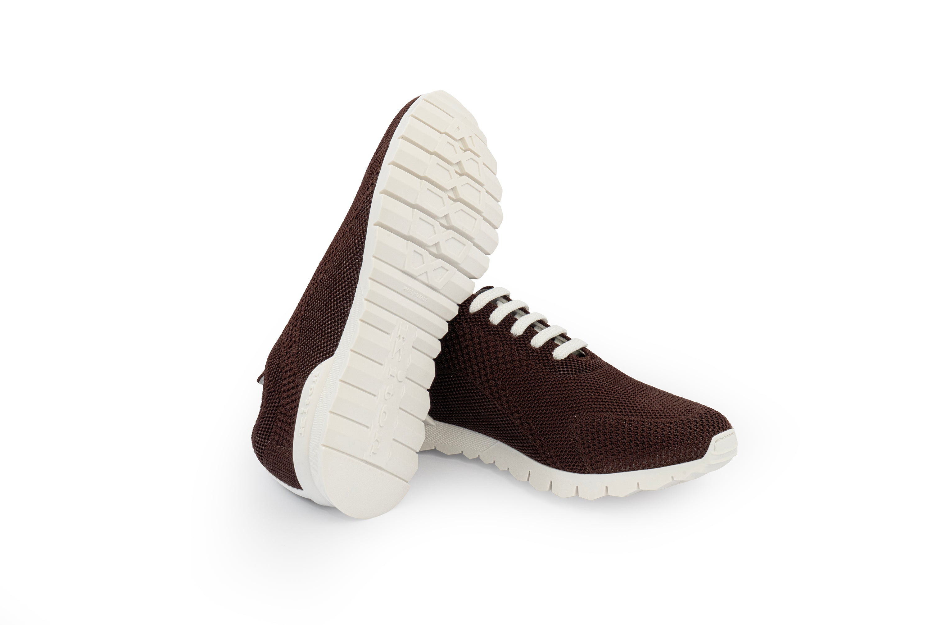 KITON SNEAKERS SHOES IN BROWN COLOUR