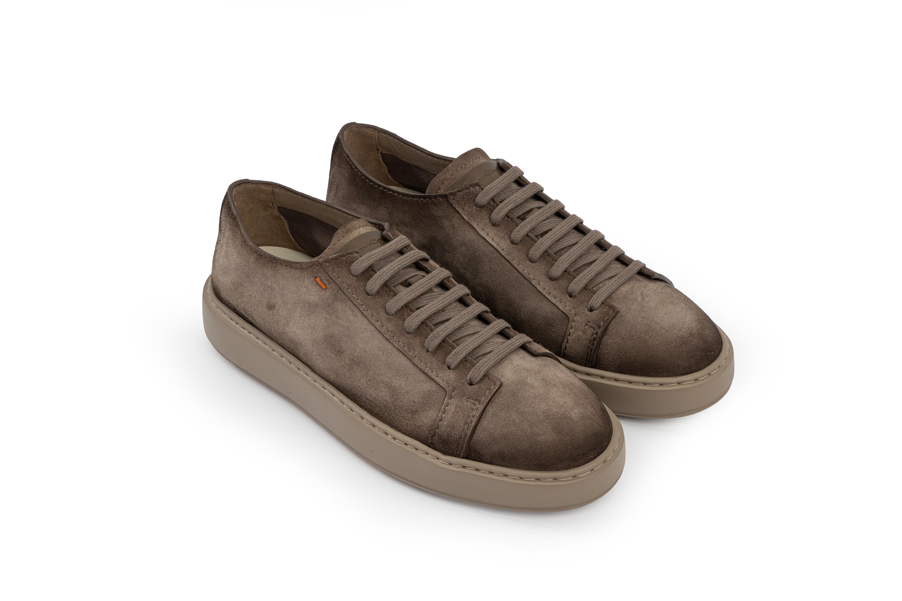 SANTONI BEIGE SUEDE SNEAKER