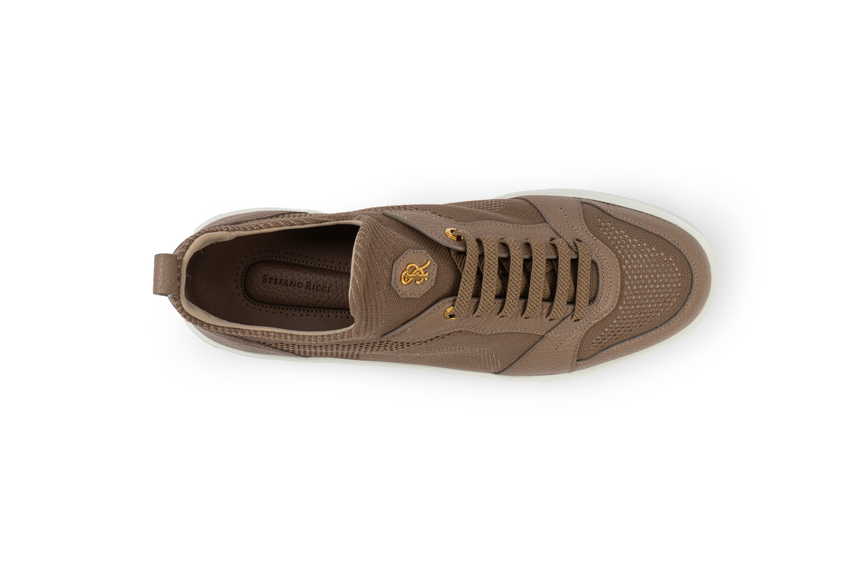 STEFANO RICCI BROWN SNEAKERS