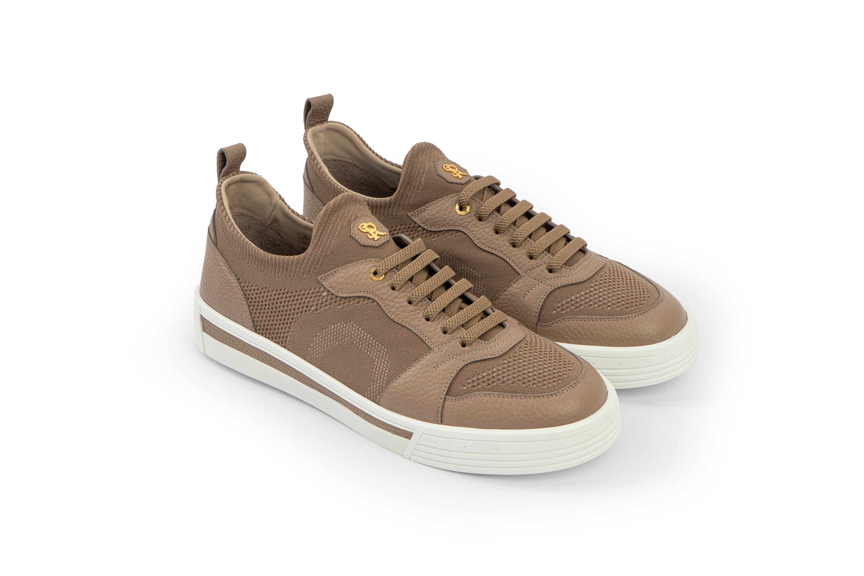STEFANO RICCI BROWN SNEAKERS