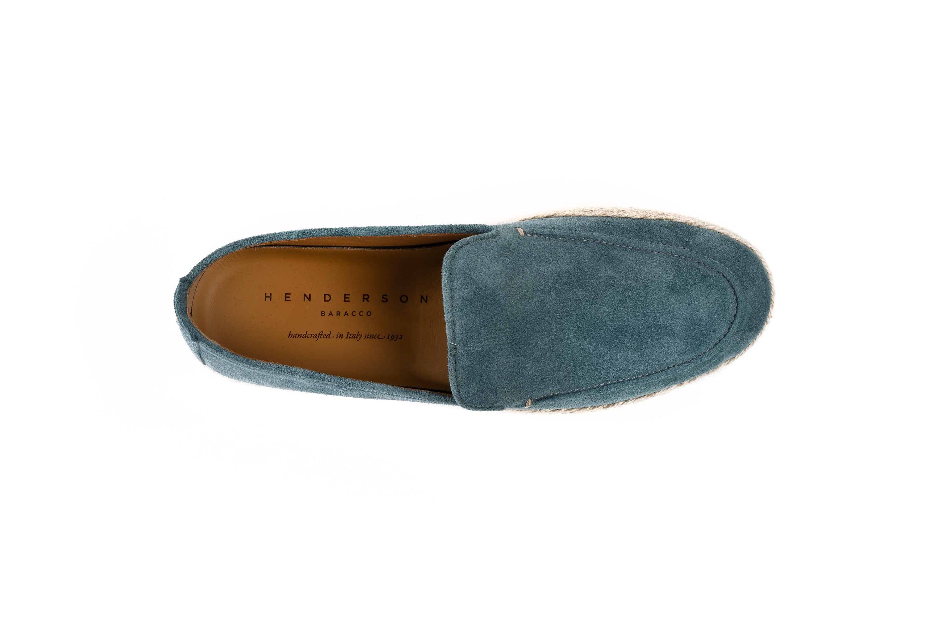 HENDERSON SUEDE ESPADRILLES IN SKY BLUE COLOUR