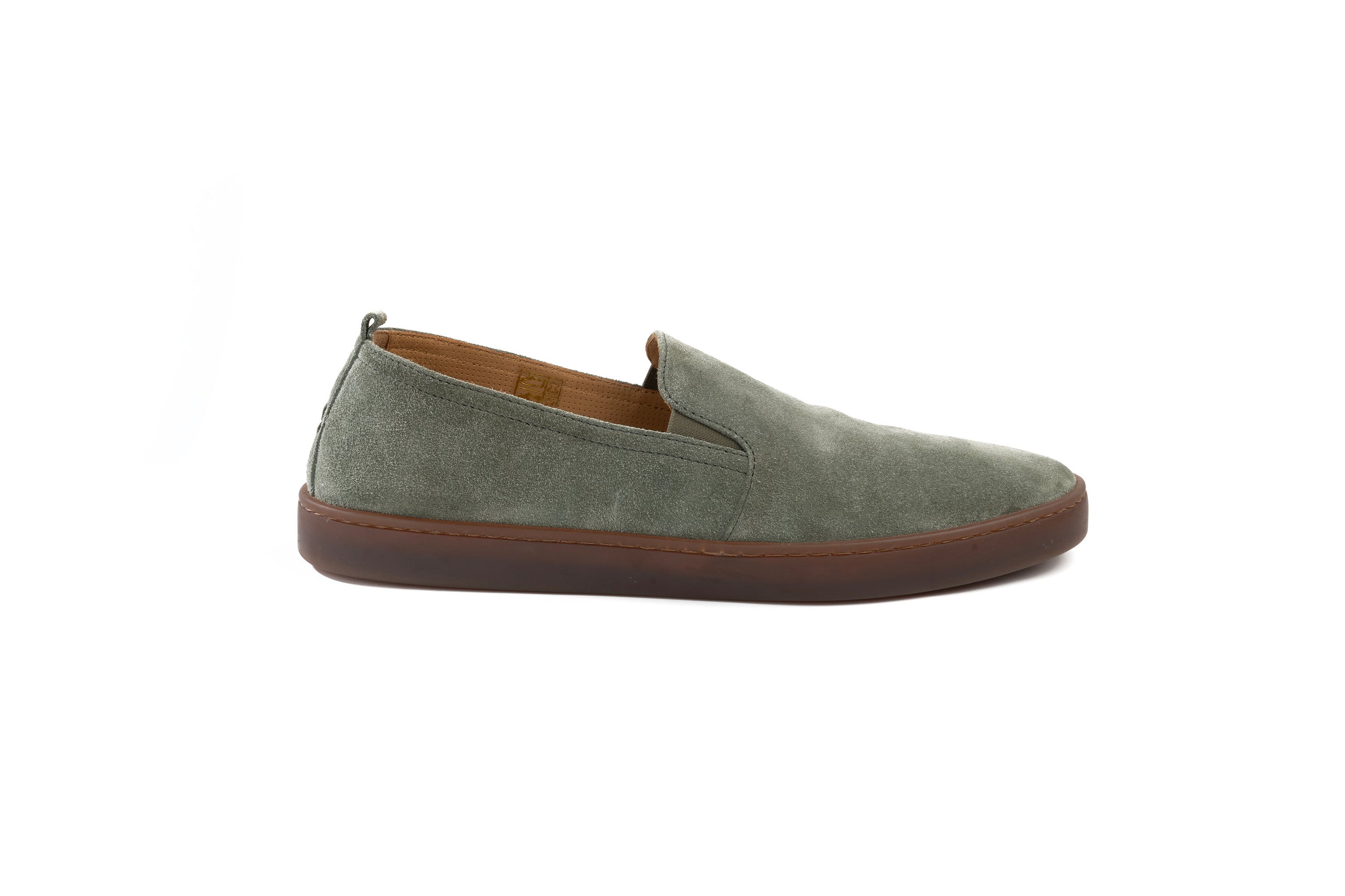 HENDERSON SUEDE SLIP IN OLIVE COLOUR