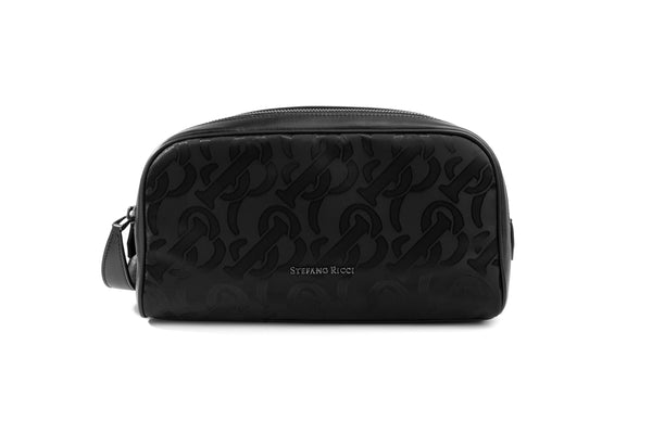 STEFANO RICCI WASHBAG IN BLACK COLOUR