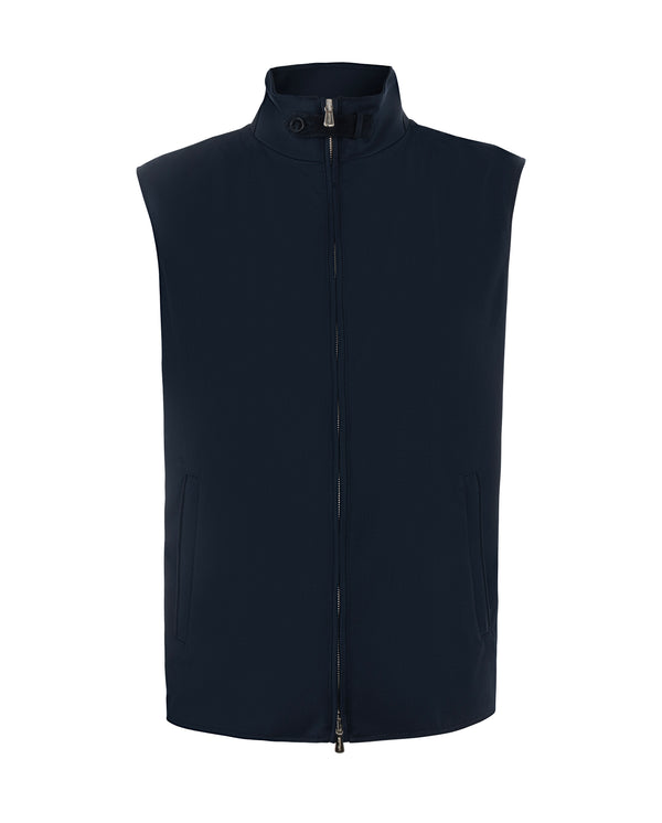 MANDELLI WOOL VEST IN NAVY COLOUR