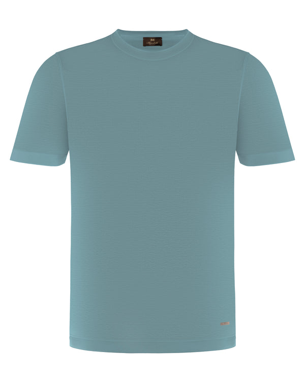 MANDELLI COTTON T-SHIRT IN SKY BLUE COLOUR