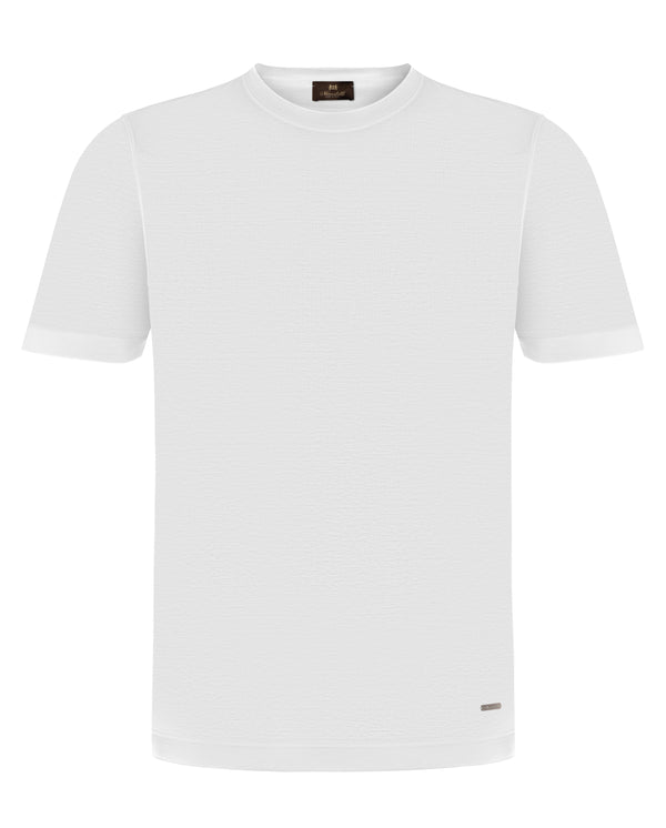 MANDELLI COTTON T-SHIRT IN WHITE COLOUR
