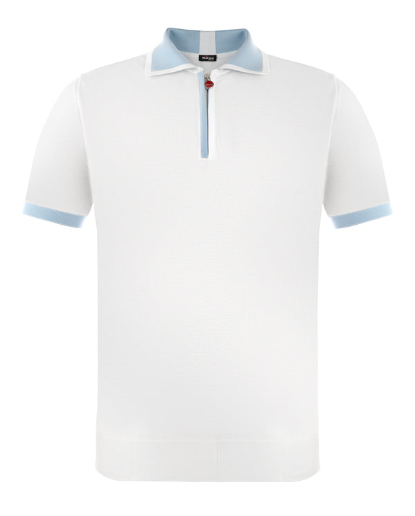 KITON POLO T-SHIRT WHITE COLOUR