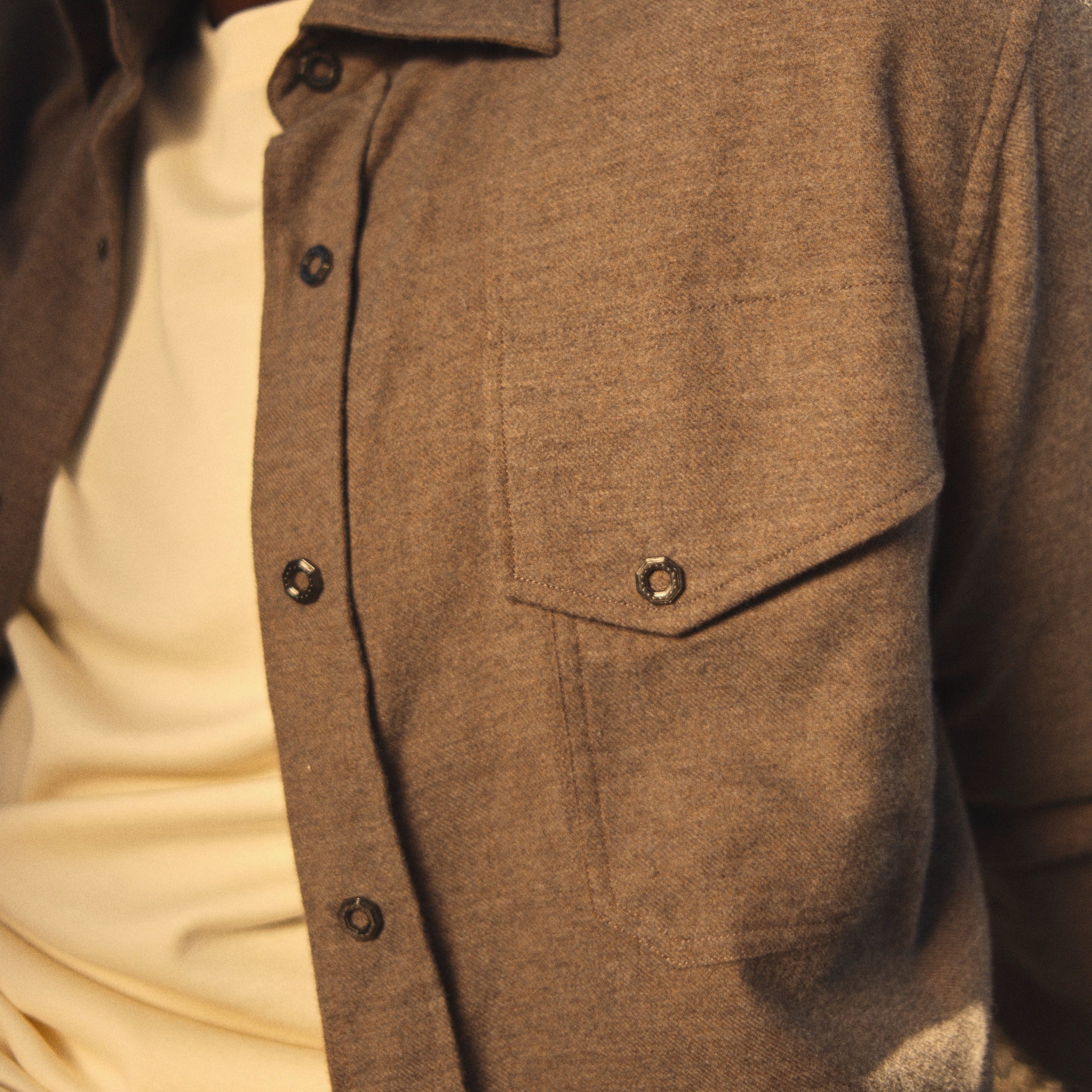 STEFANO RICCI COTTON SHIRT IN BROWN COLOUR