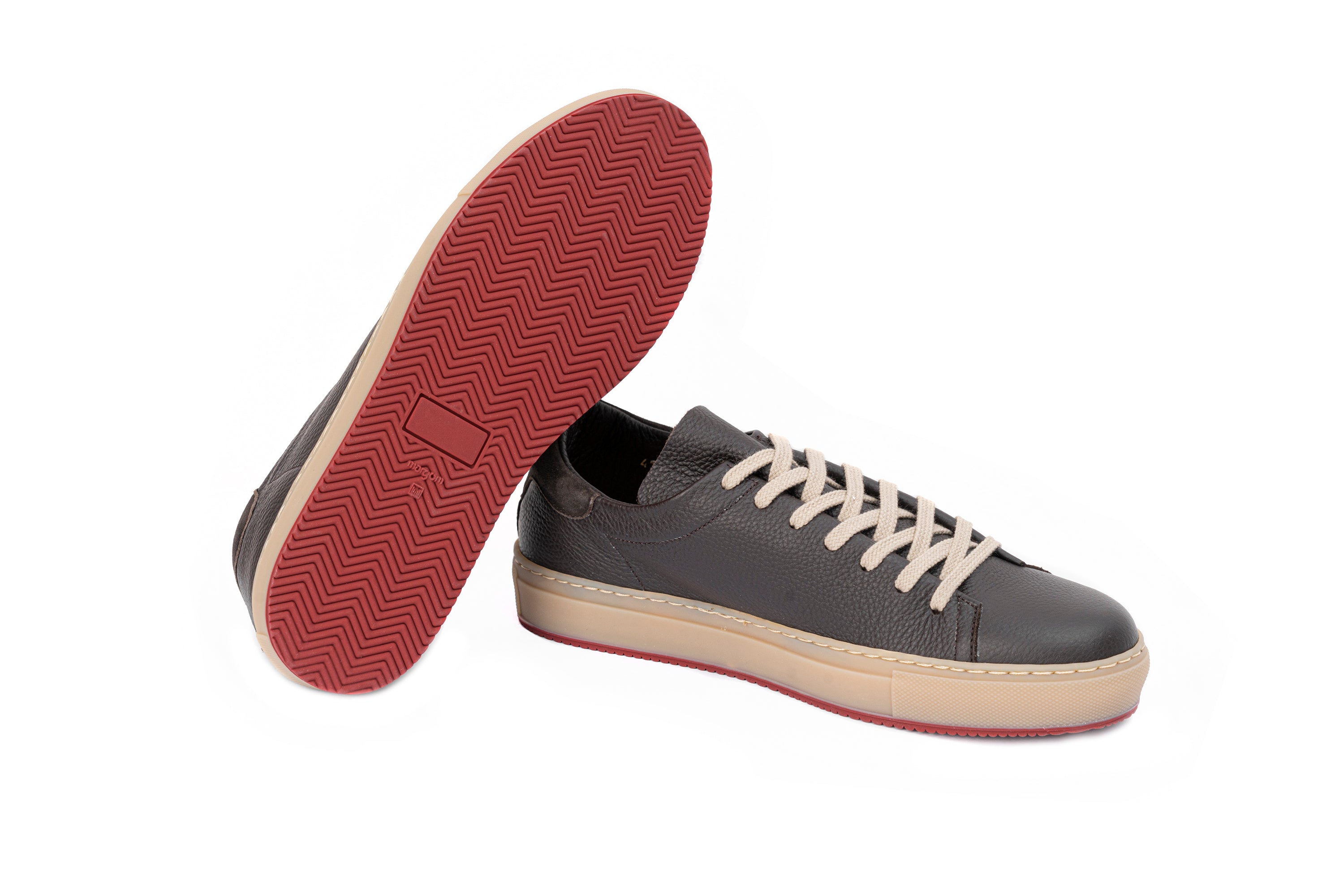 MANDELLI BROWN LEATHER SHOES