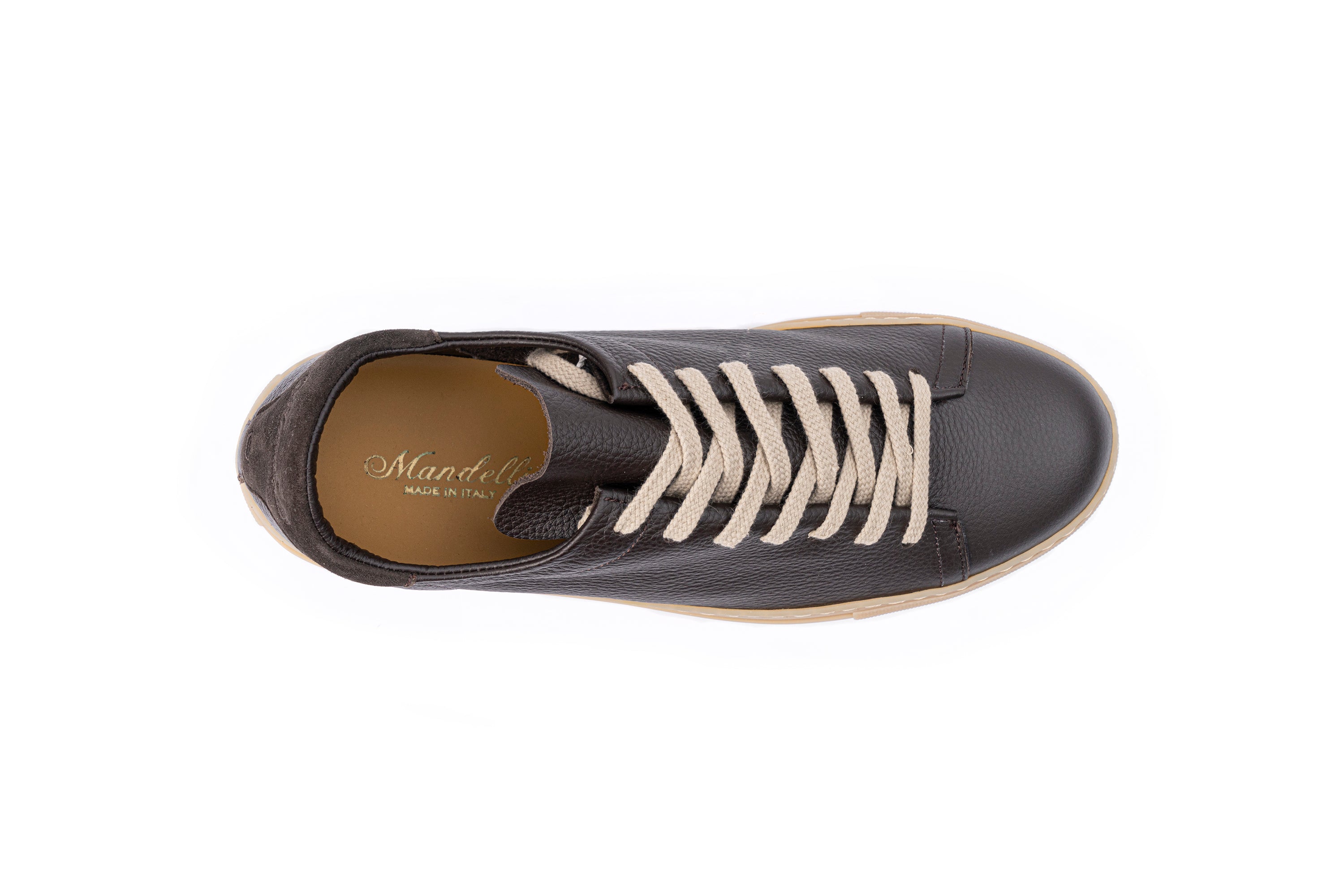 MANDELLI BROWN LEATHER SHOES