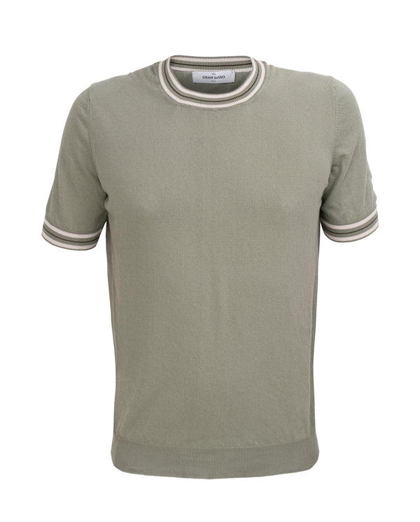 GRAN SASSO SHORT SLEEVE SWEATER