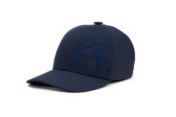 STEFANO RICCI COTTON HAT IN NAVY BLUE