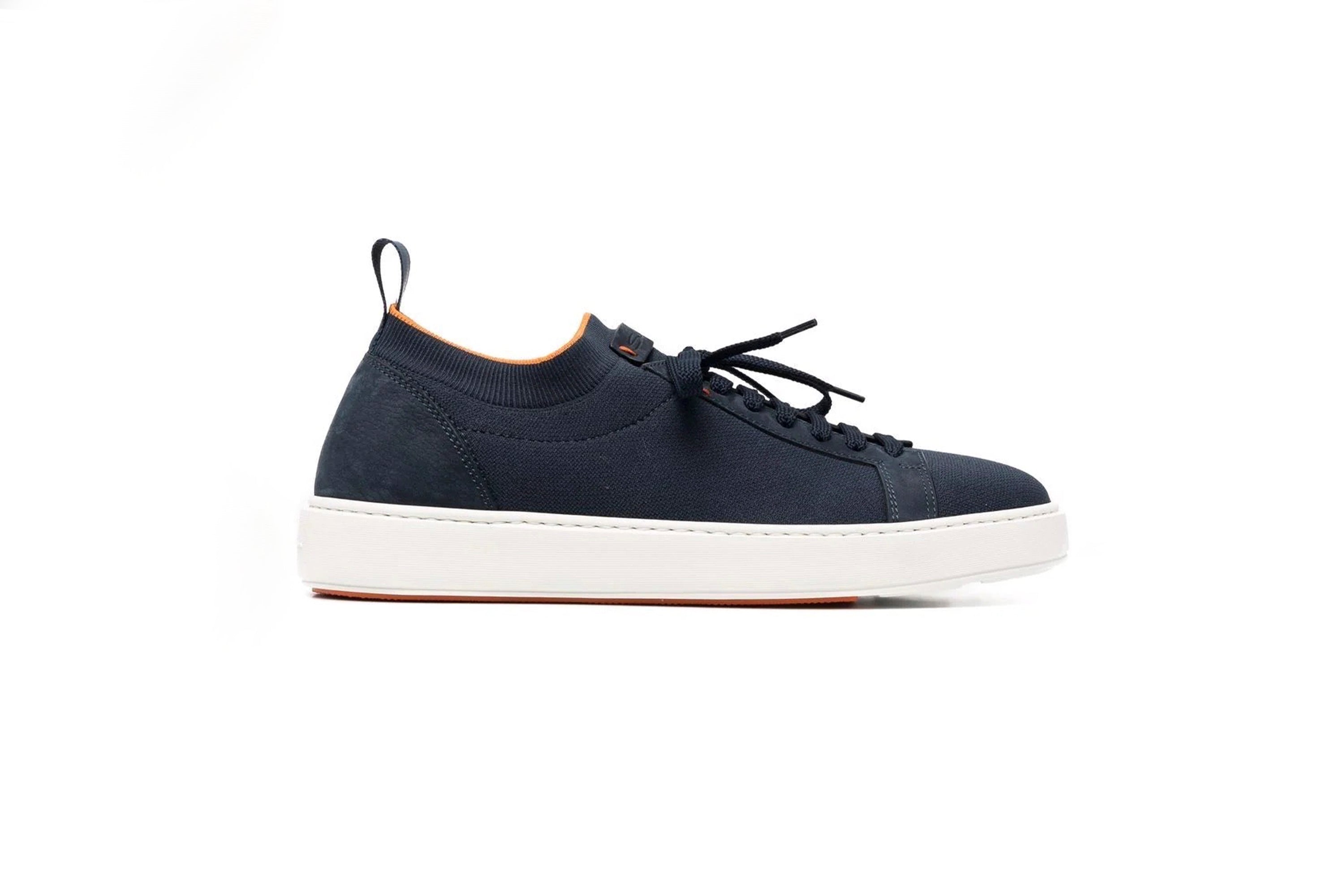 Santoni Stretch Knit Sneakers in Black for Men